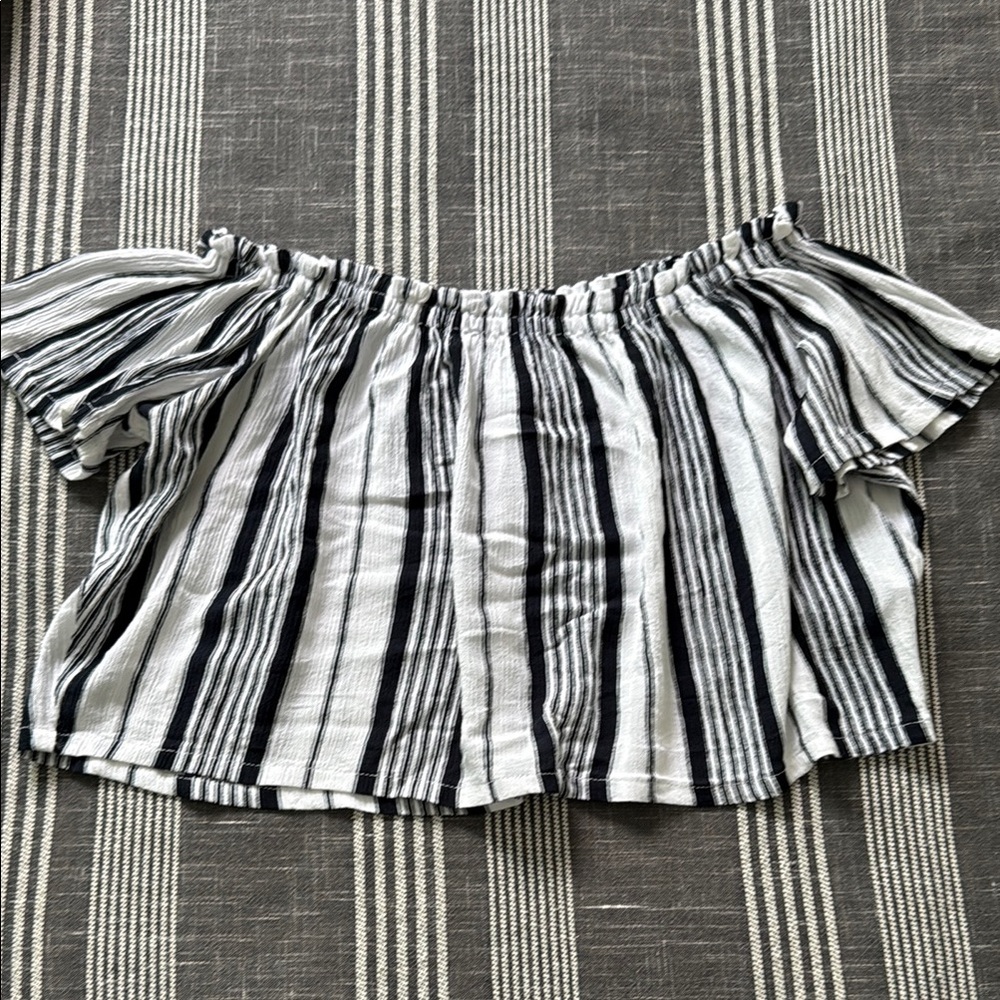 Striped Off-Shoulder Top